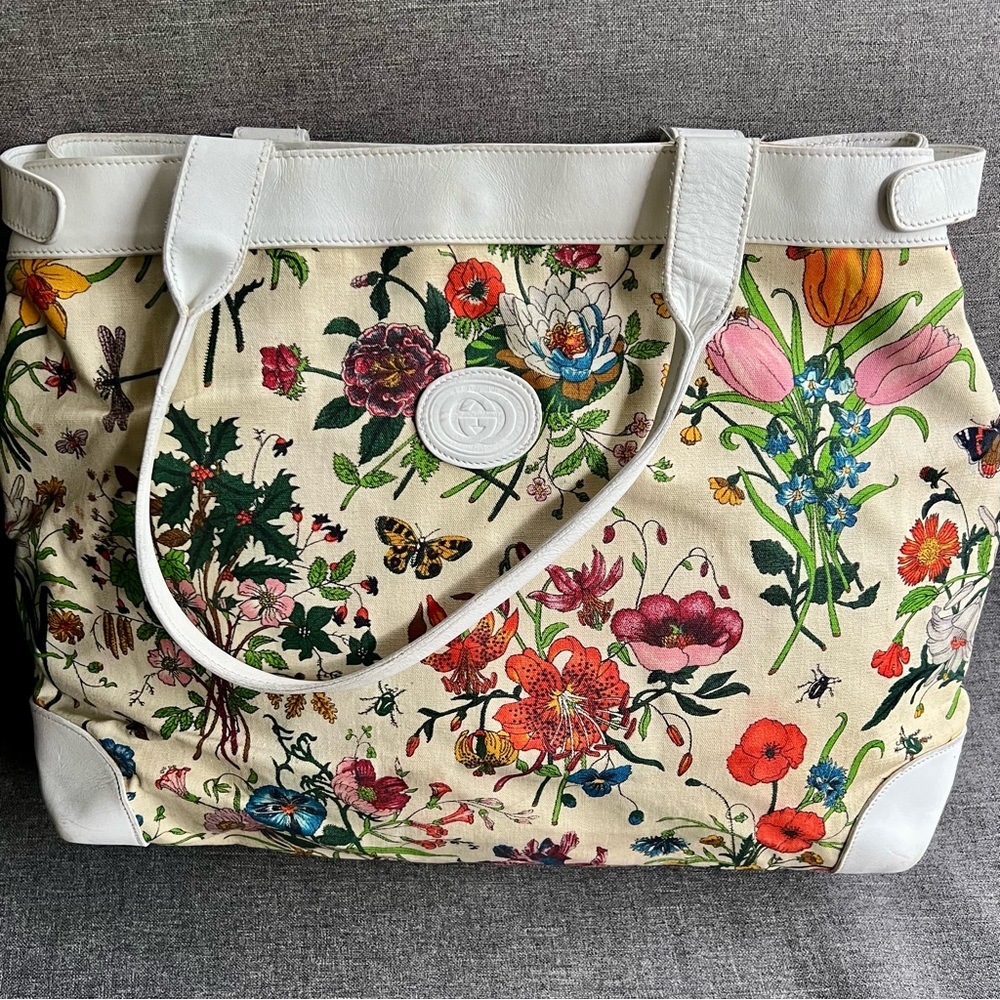 Vintage GUCCI Flora Tote Bag